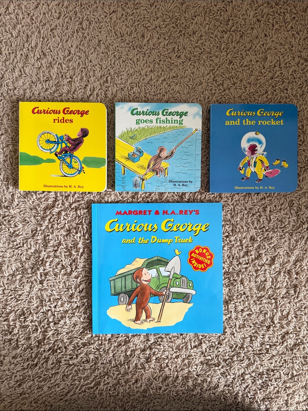 Curious George Book lot - 4 books